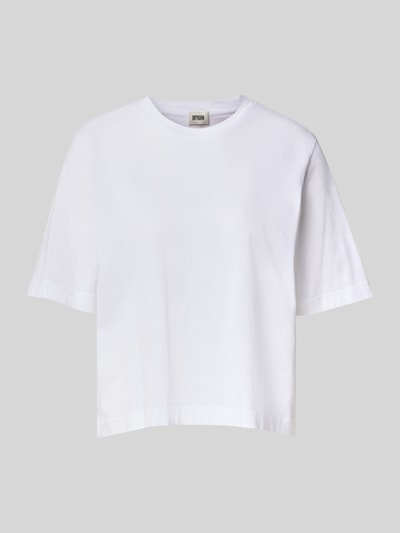 Produktfoto, Oversized Fit T-Shirt aus reiner Baumwolle von DRYKORN, weiß, Rundhalsausschnitt, Halbarm, gerade Form, Damen T-Shirt