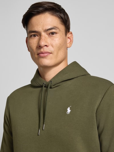 Polo Ralph Lauren Hoodie mit Label-Stitching Oliv 3