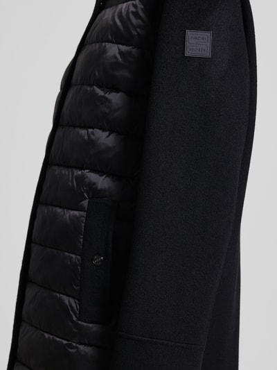 Marc Cain Knielanger Steppmantel aus Escorial Woll-Mix Black 3