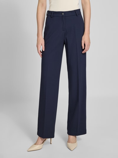 Brax Spodnie materiałowe o kroju regular fit w kant model ‘Maine’ Granatowy 4