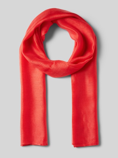 comma Sjaal met effen design Rood - 1