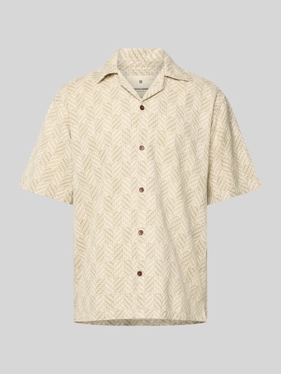 Jack & Jones Regular fit vrijetijdsoverhemd met resortkraag, model 'BLUVINCENT' Beige - 2