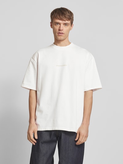 Pegador Oversized T-Shirt mit Label-Print Modell 'COLNE' Offwhite 4