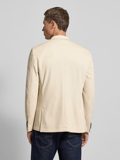 bugatti Regular Fit 2-Knopf-Sakko mit Reverskragen Sand 5