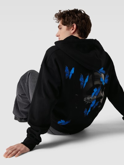 Mister Tee Sweatjacke mit Motiv-Print Modell 'LE PAPILLON' Black 3