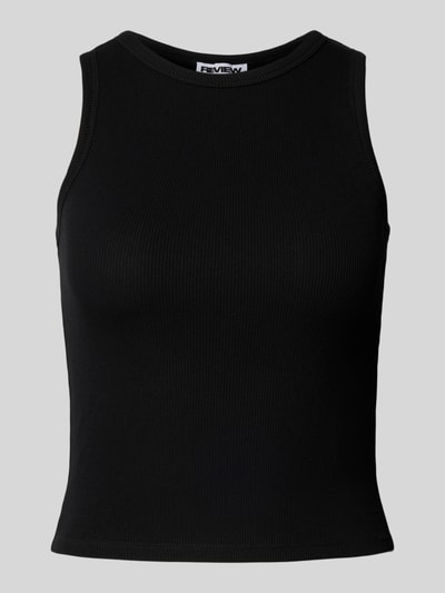 Review Slim Fit Tank Top mit Baumwollanteil Black 2