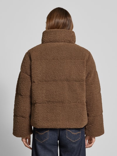 OPUS Jacke aus Teddyfell mit Stehkragen Modell 'Hozy' Schoko 5