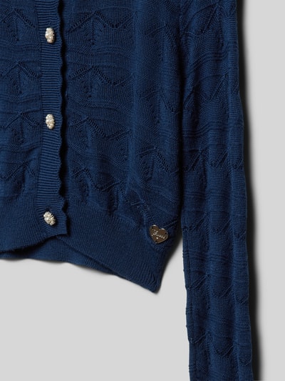 Guess Strickjacke mit Knopfleiste Marine 2