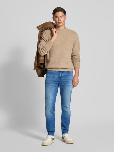 BOSS Orange Straight Fit Jeans aus Baumwoll-Mix Modell 'BO RIVER' Hellblau 1