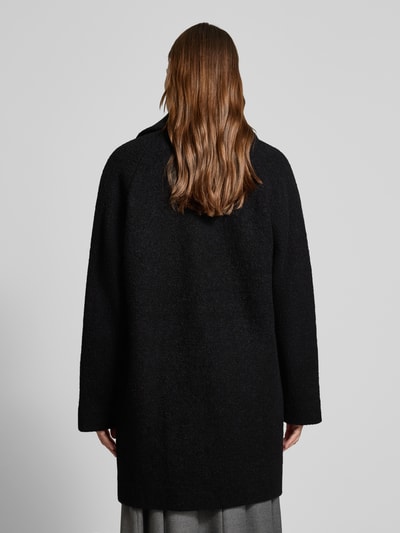 BOSS Lange wollen jas met reverskraag, model 'CALODINO2' Zwart - 5