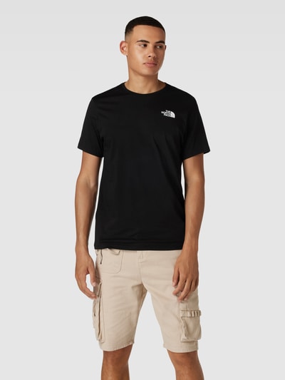 The North Face T-Shirt mit Label-Print Black 4