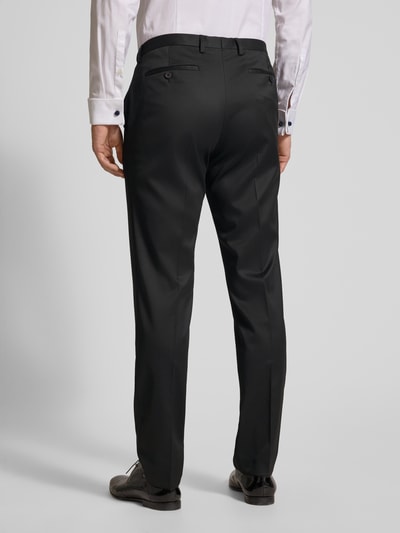 MCNEAL Regular fit stoffen broek van satijn Zwart - 5