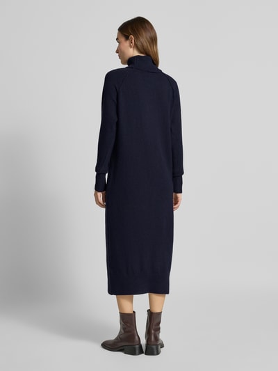 ICHI Midi-jurk met ribboorden, model 'DASILA' Marineblauw - 5