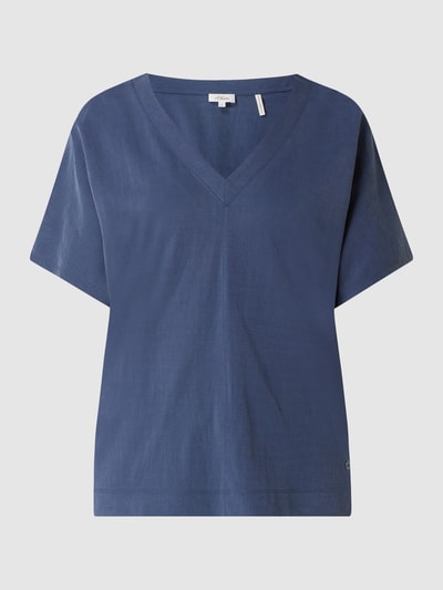 s.Oliver RED LABEL T-Shirt aus Viskosemischung  Blau 2
