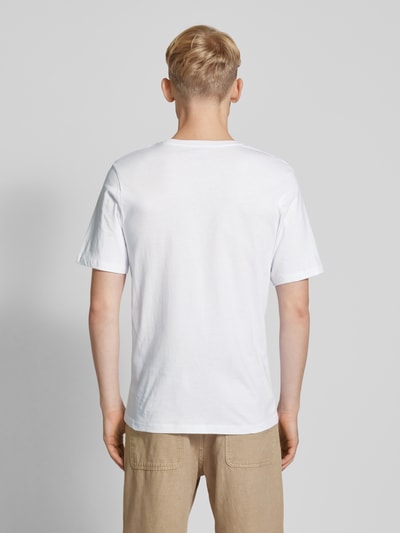 Jack & Jones T-shirt z nadrukiem z logo model ‘HUDSON’ Biały 5