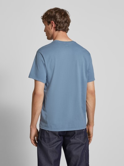 Levi's® T-shirt z nadrukiem z logo Szaroniebieski 5