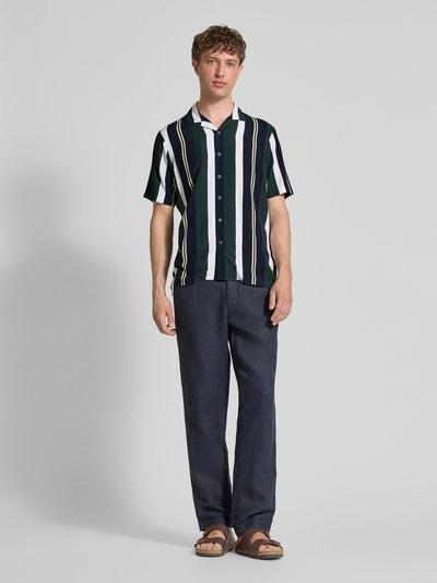 Jake*s Slim Fit Freizeithemd mit Knopfleiste GELB 1