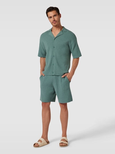 JAKE*S STUDIO MEN Regular fit vrijetijdsoverhemd met extra brede schouders Lichtturquoise - 1