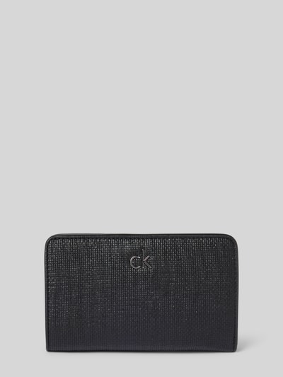 CK Calvin Klein Portemonnaie mit Label-Applikation Modell 'CK DAILY' Black 1