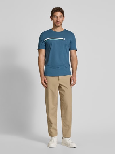 Tom Tailor Denim Regular Fit T-Shirt aus reiner Baumwolle Blau 1