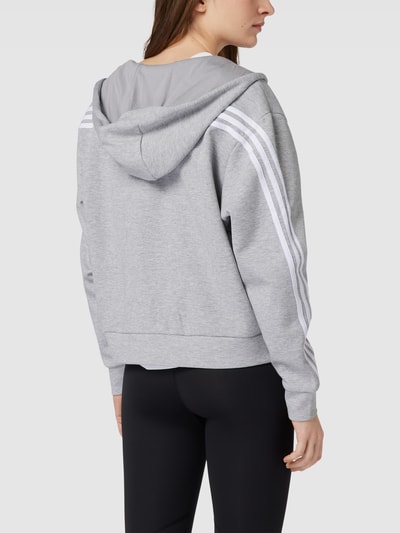 ADIDAS SPORTSWEAR Hoodie met labeltypische galonstrepen Middengrijs gemêleerd - 5