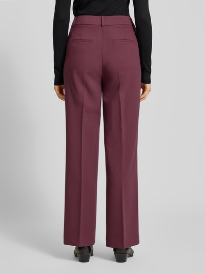 comma Broek met persplooien Bordeaux - 5