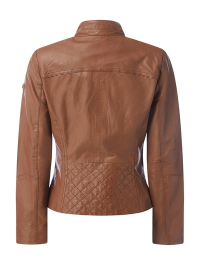 Cabrini Lederjacke aus Lammleder  Cognac 3