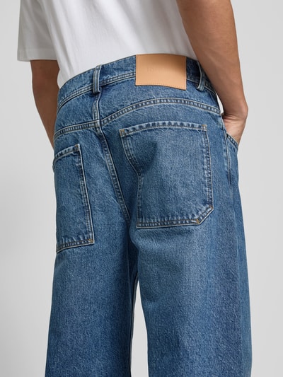 ISNURH Flared Fit Jeans aus reiner Baumwolle Jeansblau 3