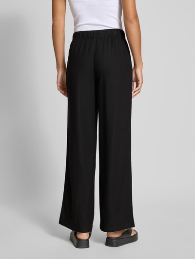Only Weite Hose aus Viskose-Leinen-Mix Modell 'CARO' Black 5