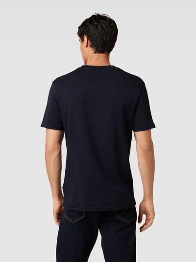 Napapijri T-shirt met labelprint, model 'GORFOU' Marineblauw - 5