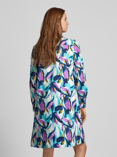 Christian Berg Woman Knielange jurk met all-over print Donkerblauw - 5