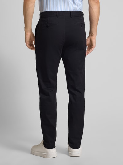 Tommy Hilfiger Spodnie o kroju relaxed fit z mieszanki bawełny Czarny 5