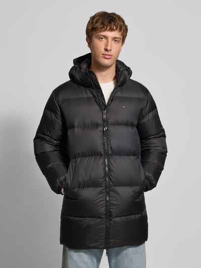 Tommy Jeans Regular Fit Daunenmantel mit Logo-Stitching Black 4