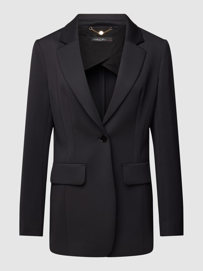 Marc Cain Lange blazer met klepzakken Zwart - 2