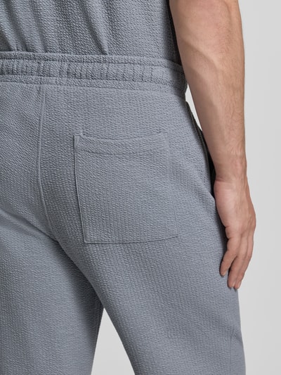 Jake*s Studio Men Straight Fit Sweatpants mit elastischem Bund Rauchblau 3