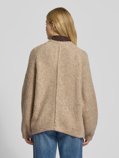 Milano Italy Loose Fit Cardigan mit Woll-Anteil Sand 5