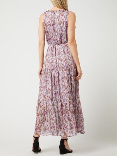 FREEBIRD Maxi-jurk met all-over motief, model 'Cera'  Lila - 4