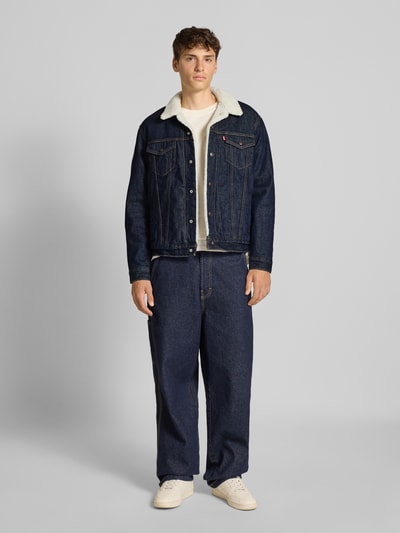 Levi's® Jeansjacke mit Teddyfutter Modell 'GIVE IT A RINSE' Dunkelblau 1