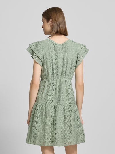 Only Sukienka koronkowa lekko rozkloszowana z czystej bawełny model ‘HELENA’ Miętowy 5