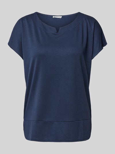 Tom Tailor T-shirt o kroju regular fit z mieszanki modalu Ciemnoniebieski 2