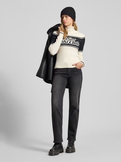 LeGer by Lena Gercke Gebreide pullover met ribboorden, model 'Elna' Beige - 1