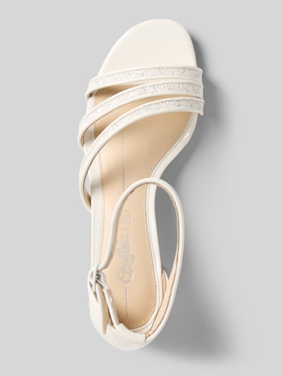 Buffalo Sandalette mit Paillettenbesatz Modell 'LUCY GLAM' Weiss 3