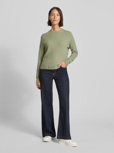 Christian Berg Woman Sweter wełniany z okrągłym dekoltem Limonkowy 1