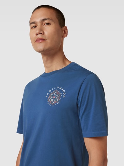 Scotch & Soda T-shirt met labelprint Blauw - 3