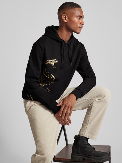 ARMANI EXCHANGE Hoodie met capuchon, model 'FELPA' Zwart - 3