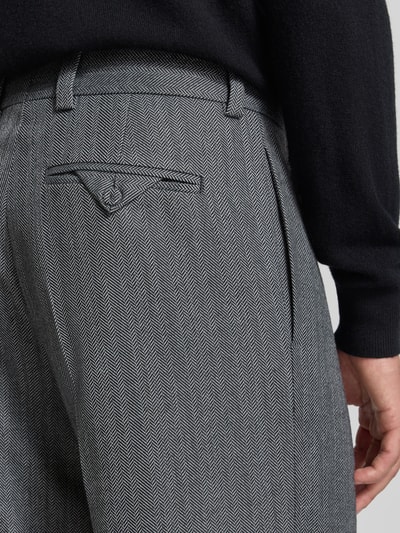 HUGO Regular Fit Anzughose mit Viskose-Anteil Modell 'Flips251X' Mittelgrau Melange 3
