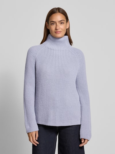 Drykorn Strickpullover mit Stehkragen Modell 'ARWEN' Hellblau 4