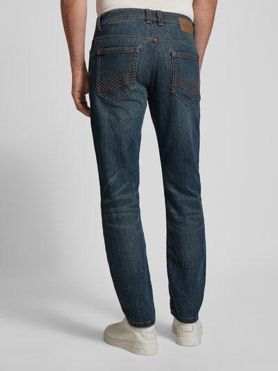 Tom Tailor Jeansy o kroju Straight Fit z dodatkiem streczu  Jeansowy niebieski 5