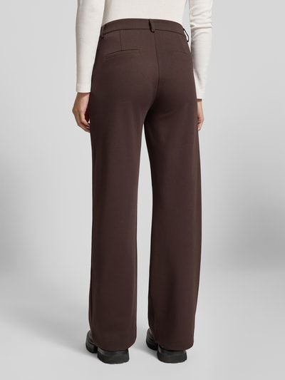 FREE/QUENT Broek met paspelzakken aan de achterkant, model 'Nanni' Donkerbruin - 5