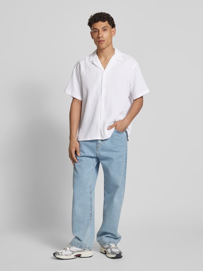 Jack & Jones Freizeithemd mit Knopfleiste Modell 'MASSIMO' Weiss 1